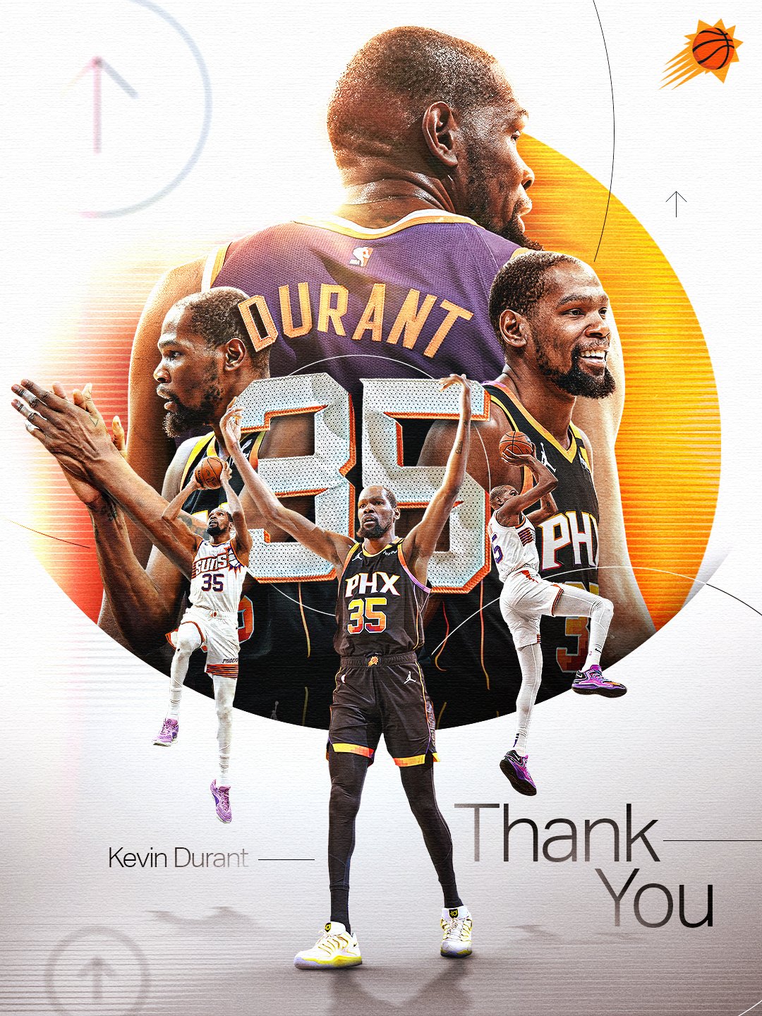 太阳总经理盛赞杜兰特：有史以来最伟大球员之一，感谢他的贡献