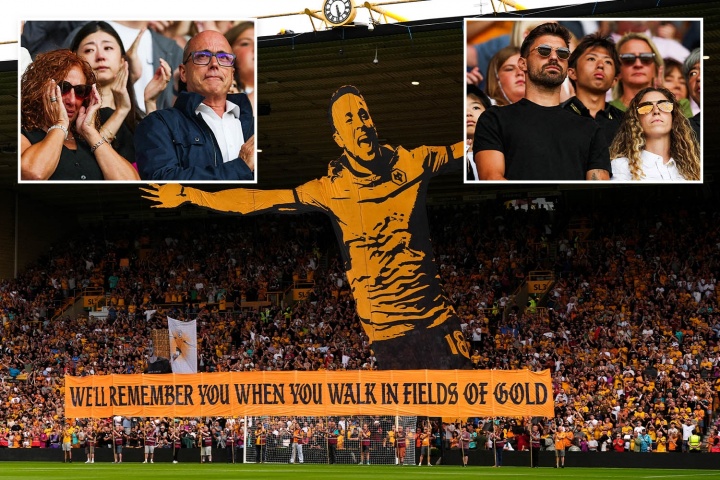 狼队英超揭幕战举办若塔纪念仪式 家人与内维斯共同到场